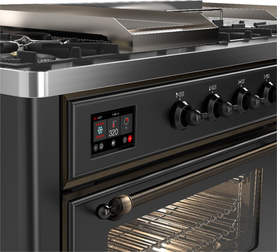 Ilve UM60FSNR3MGBLP Matte Graphite Burnished Trim, Liquid Propane