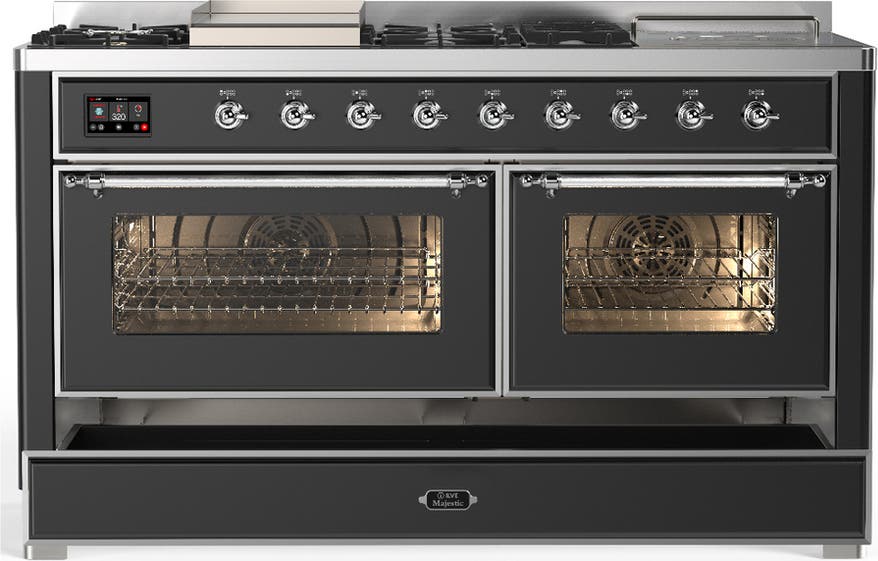 Ilve UM60FSNR3MGCLP Matte Graphite Chrome Trim, Liquid Propane