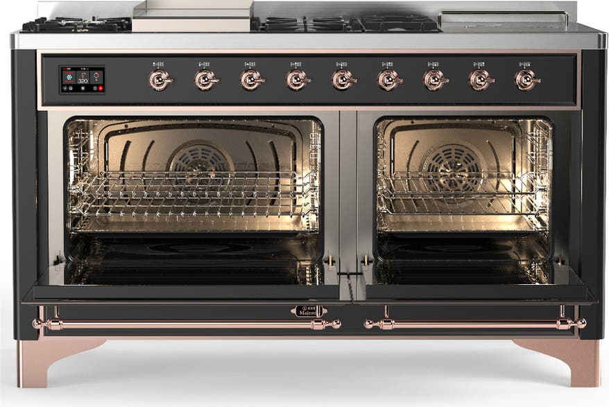 Ilve UM60FSNR3MGPLP Matte Graphite Copper Trim, Liquid Propane