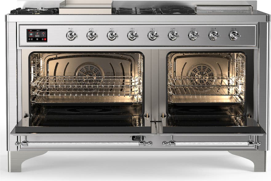 Ilve UM60FSNR3SSCLP Stainless Steel Chrome Trim, Liquid Propane