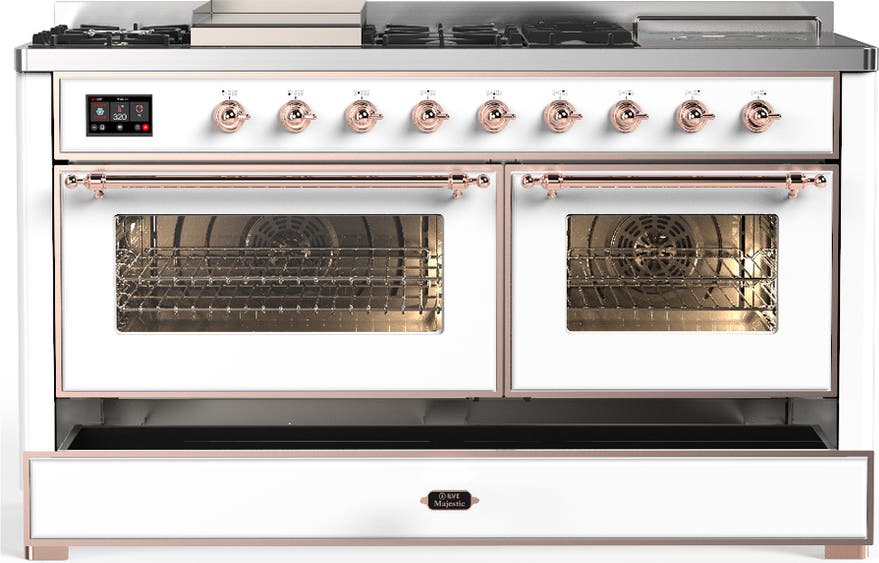 Ilve UM60FSNR3WHPLP White Copper Trim, Liquid Propane