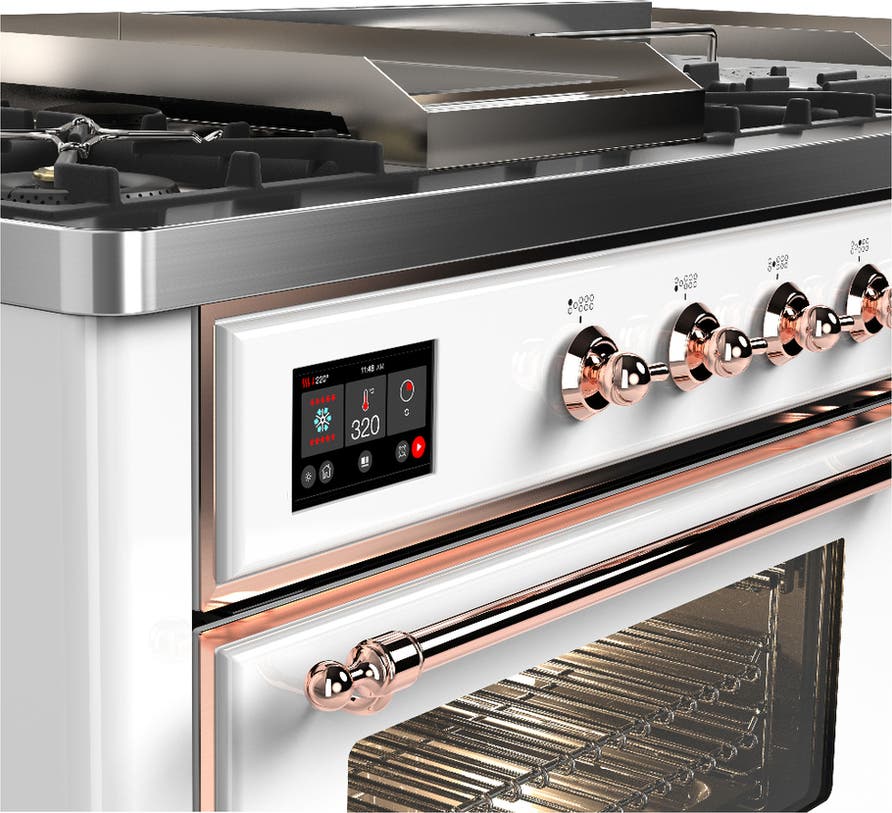 Ilve UM60FSNR3WHPLP White Copper Trim, Liquid Propane