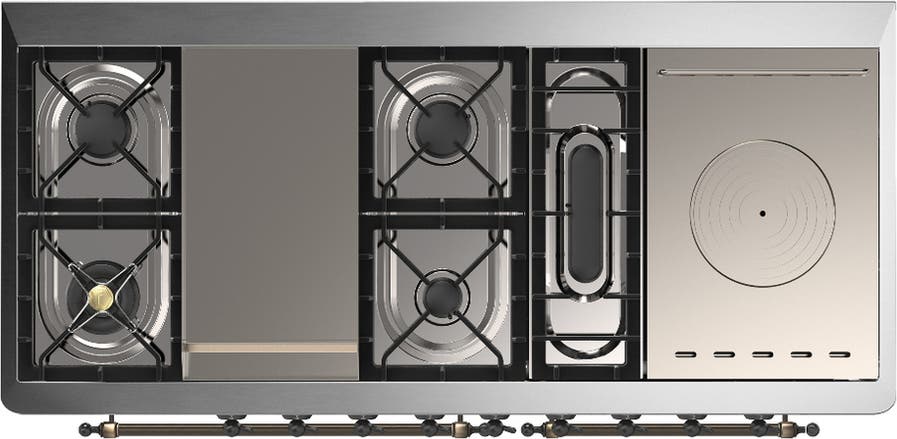 Ilve UM60FSQNR3BGBLP Blue Grey With Burnished Trim, Liquid Propane
