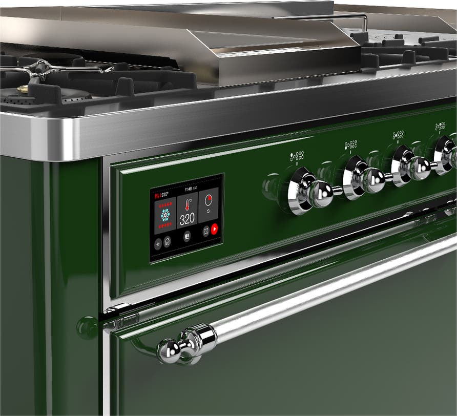 Ilve UM60FSQNR3EGCLP Emerald Green With Chrome Trim, Liquid Propane