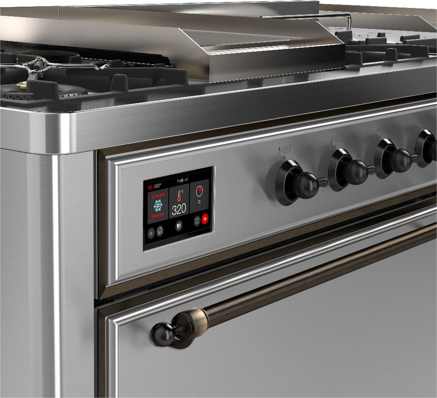 Ilve UM60FSQNR3SSBLP Stainless Steel With Burnished Trim, Liquid Propan...