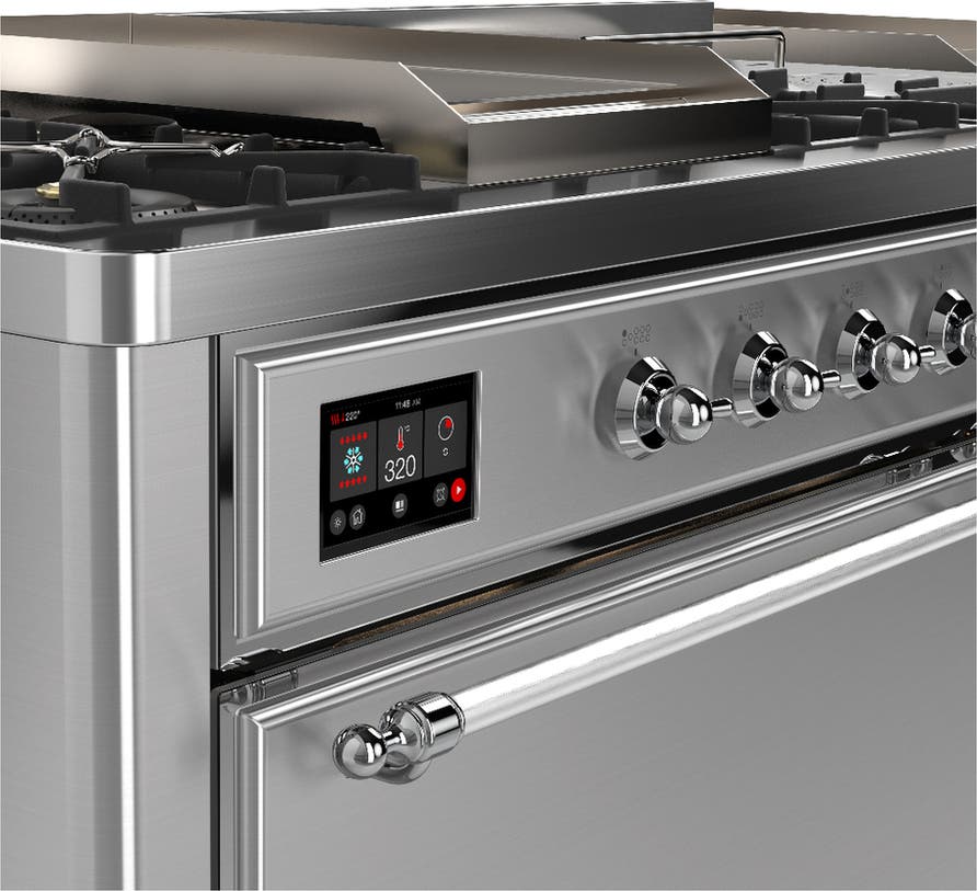 Ilve UM60FSQNR3SSCLP Stainless Steel With Chrome Trim, Liquid Propane
