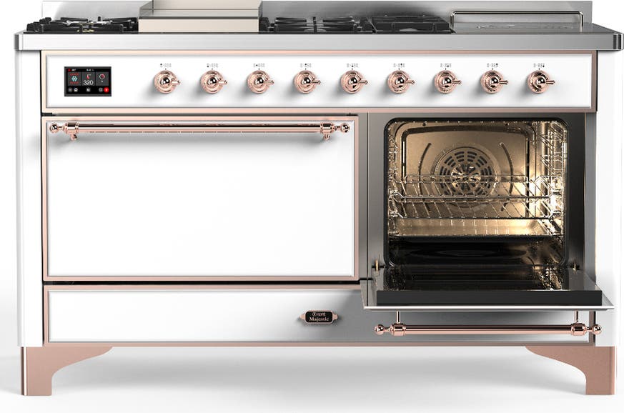 Ilve UM60FSQNR3WHP White With Copper Trim, Natural Gas