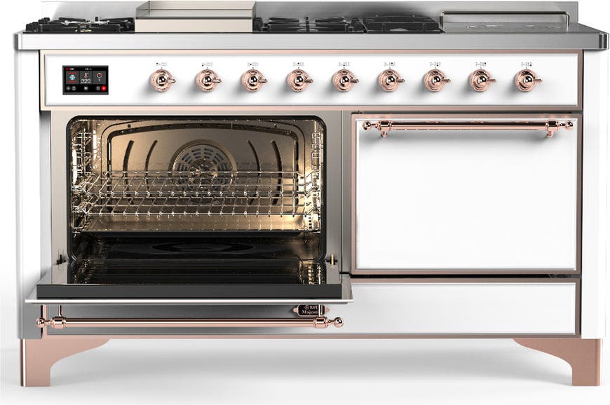 Ilve UM60FSQNR3WHPLP White With Copper Trim, Liquid Propane