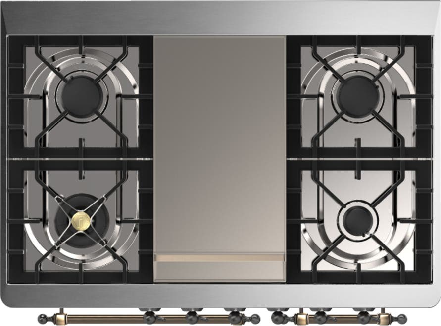 Ilve UMD40FNR3BGB Blue Grey With Burnished Trim, Natural Gas