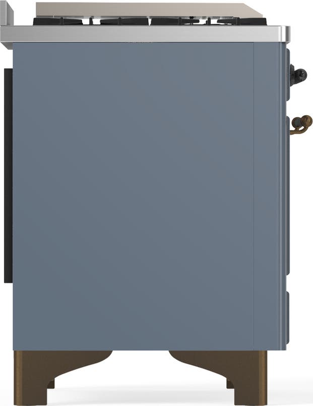 Ilve UMD40FNR3BGB Blue Grey With Burnished Trim, Natural Gas