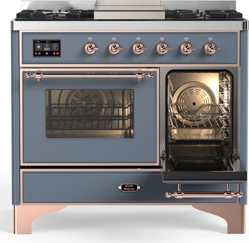 Ilve UMD40FNR3BGP Blue Grey With Copper Trim, Natural Gas