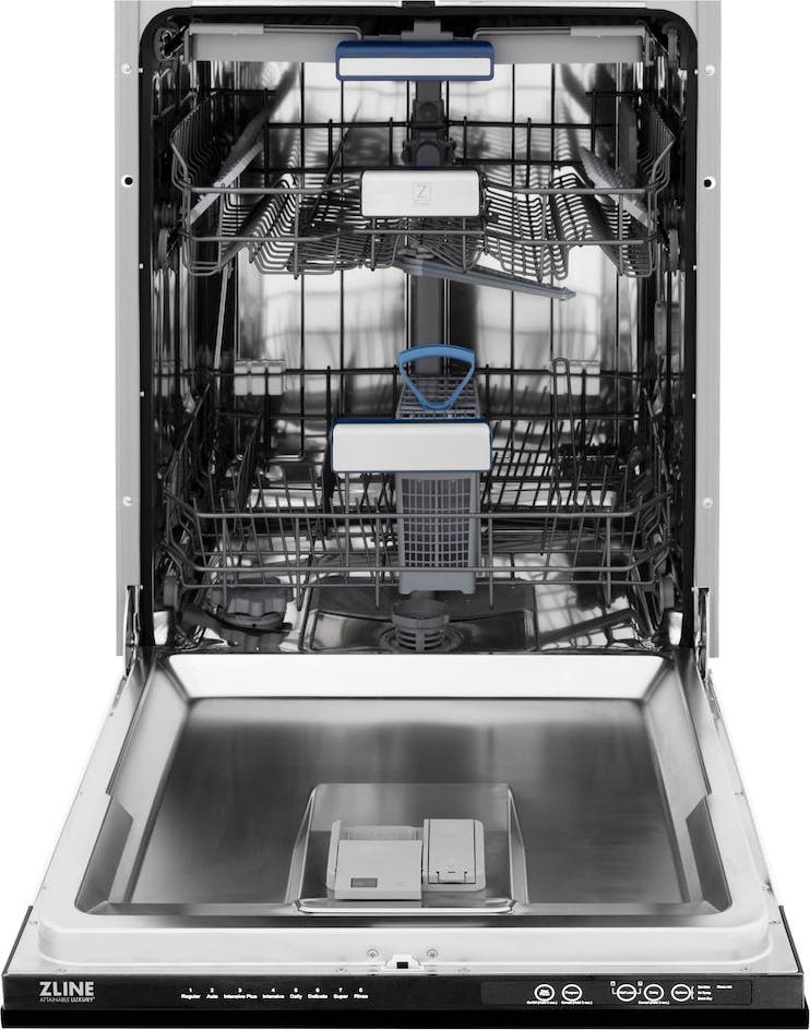 Zline DWVZBS24CB Black Stainless Steel With Champagne Bronze Handle