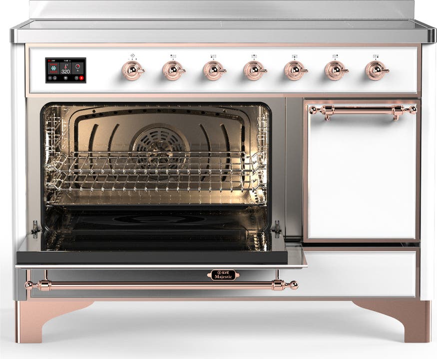 Ilve UMIB48QNR3WHP White With Copper Trim