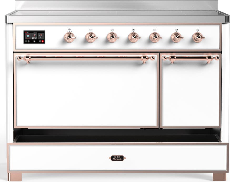Ilve UMIB48QNR3WHP White With Copper Trim