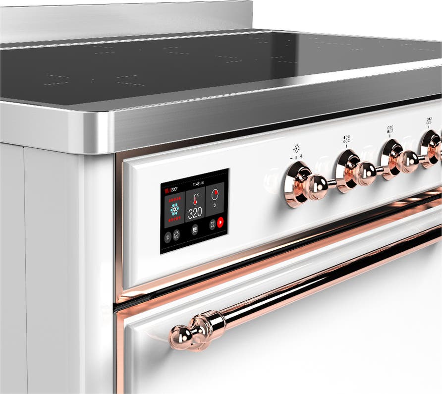 Ilve UMIB48QNR3WHP White With Copper Trim
