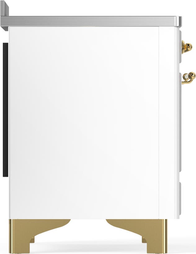 Ilve UMIB48QNR3WHG White With Brass Trim