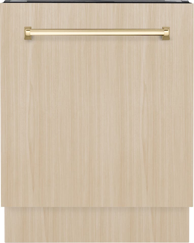 Zline DWVZ24G Panel Ready With Polished Gold Handle