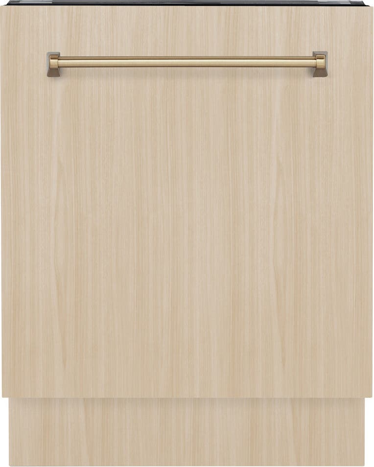 Zline DWVZ24CB Panel Ready With Champagne Bronze Handle