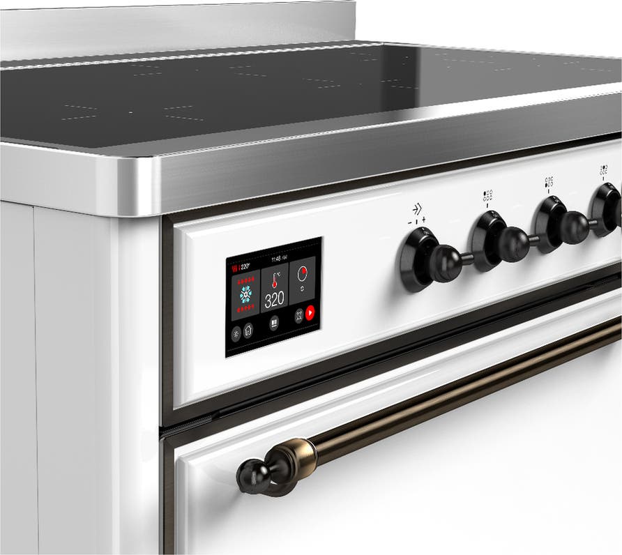 Ilve UMIB48QNR3WHB White With Burnished Trim