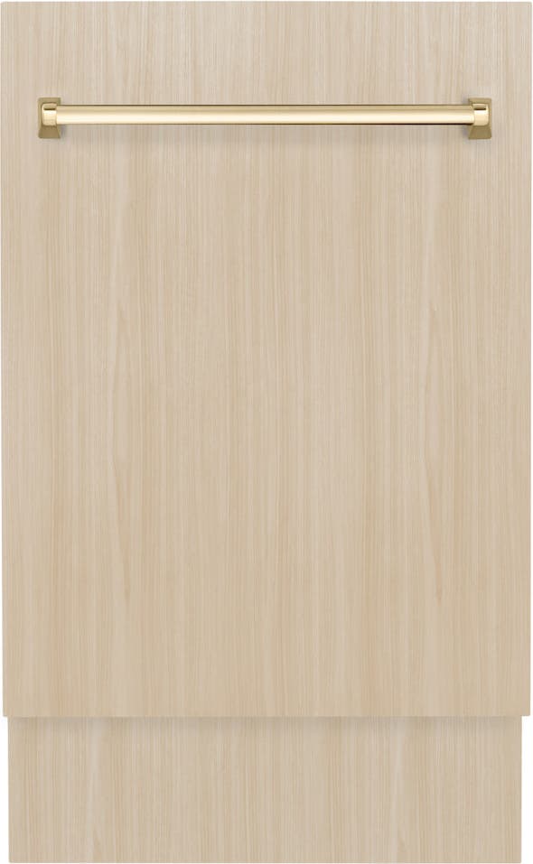 Zline DWVZ18G Panel Ready With Polished Gold Handle