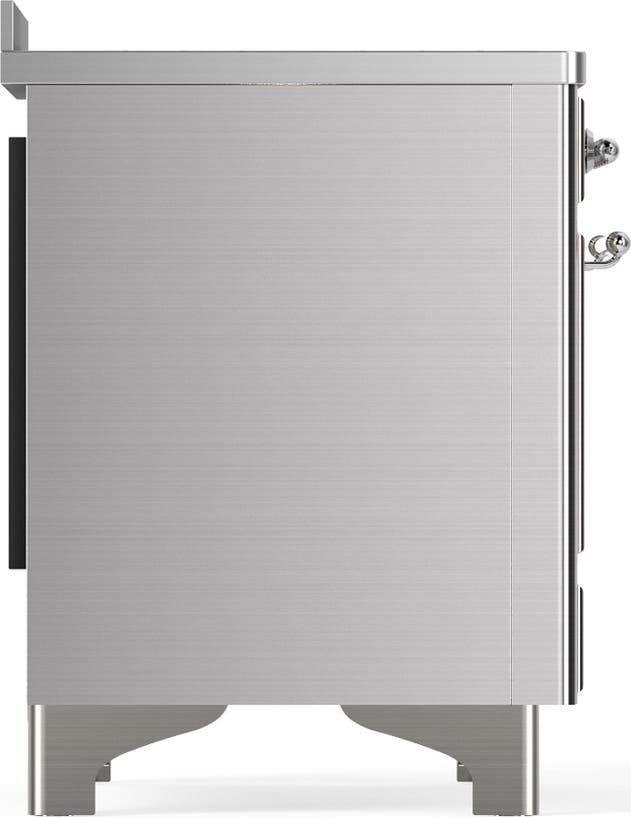 Ilve UMIB48QNR3SSC Stainless Steel With Chrome Trim
