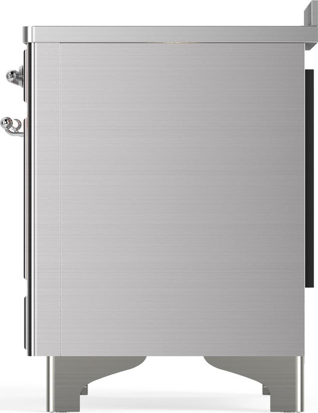 Ilve UMIB48QNR3SSC Stainless Steel With Chrome Trim