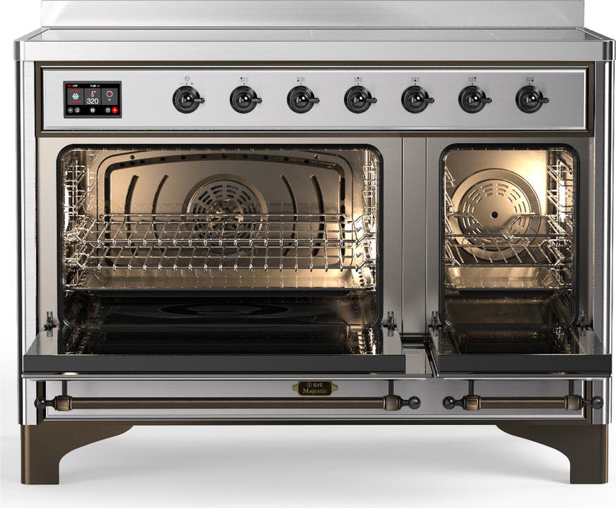 Ilve UMIB48QNR3SSB Stainless Steel With Burnished Trim