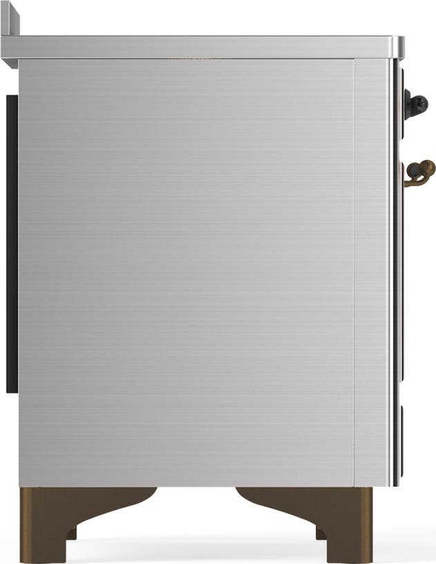 Ilve UMIB48QNR3SSB Stainless Steel With Burnished Trim