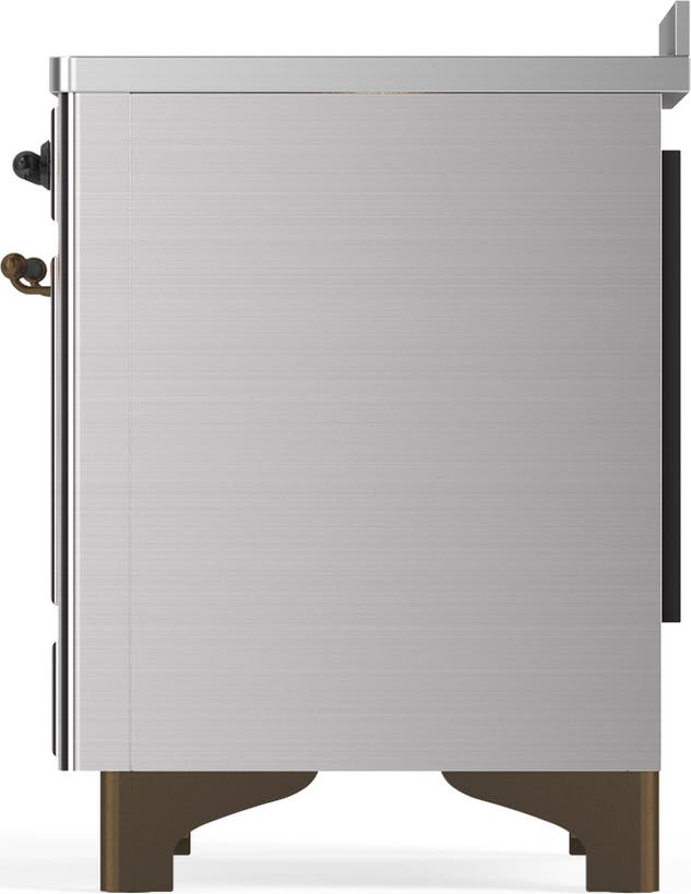 Ilve UMIB48QNR3SSB Stainless Steel With Burnished Trim