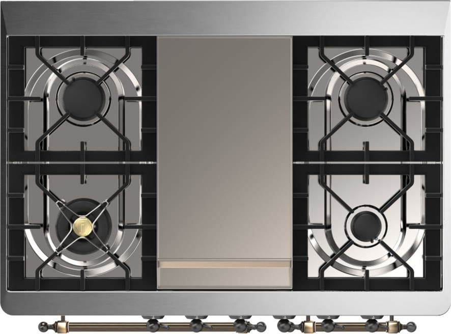 Ilve UMD40FNR3BUB Burgundy With Burnished Trim, Natural Gas