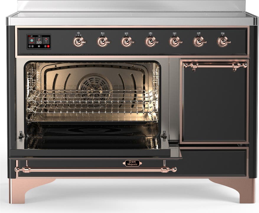 Ilve UMIB48QNR3MGP Matte Graphite With Copper Trim