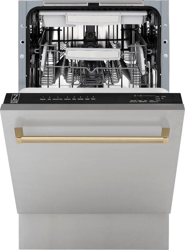 Zline DWVZ30418CB Stainless Steel With Champagne Bronze Handle, 51db...
