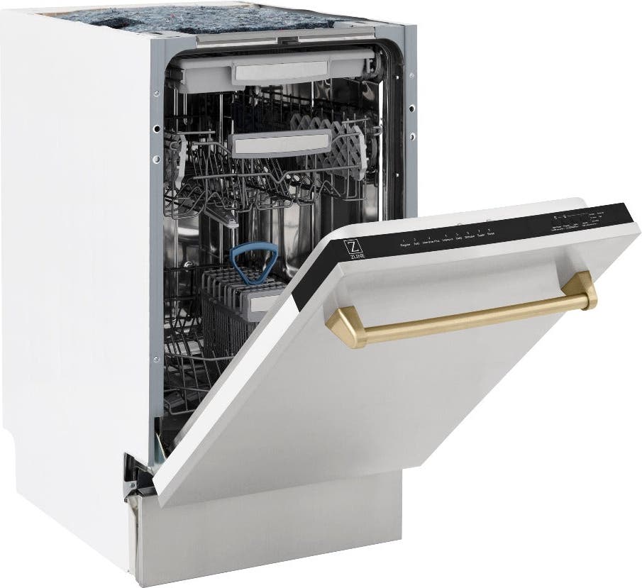 Zline DWVZ30418CB Stainless Steel With Champagne Bronze Handle, 51db...