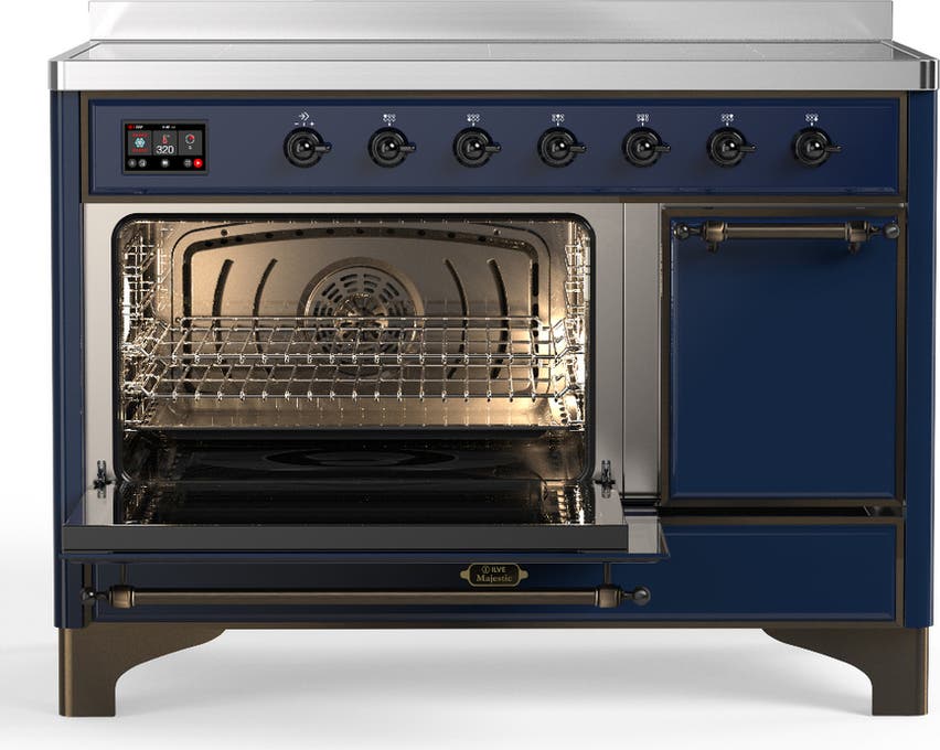 Ilve UMIB48QNR3MBB Midnight Blue With Burnished Trim