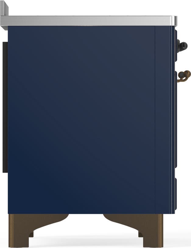 Ilve UMIB48QNR3MBB Midnight Blue With Burnished Trim