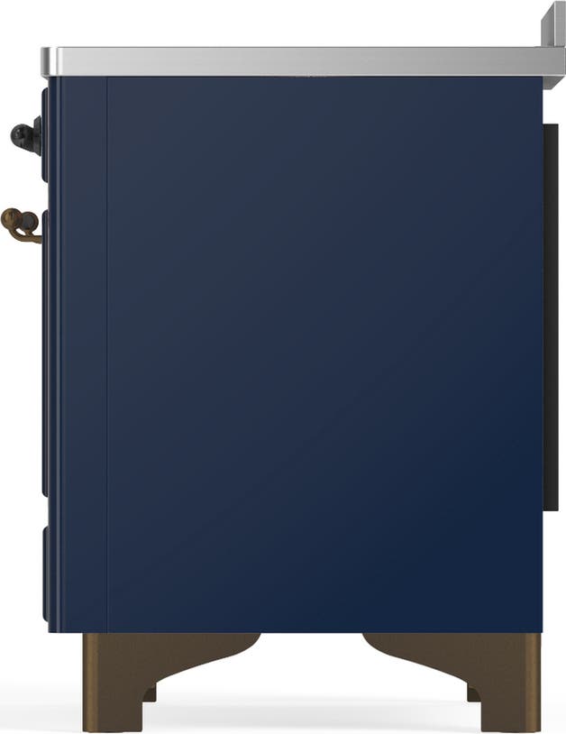 Ilve UMIB48QNR3MBB Midnight Blue With Burnished Trim
