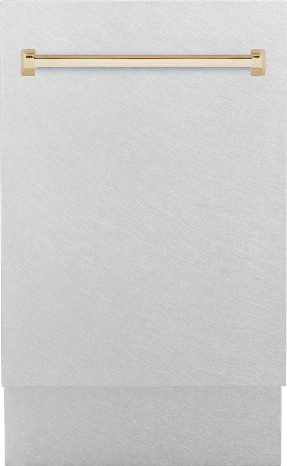 Zline DWVZSN18G Durasnow Stainless Steel With Gold Handle, 51dba