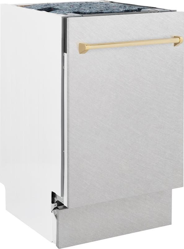 Zline DWVZSN18G Durasnow Stainless Steel With Gold Handle, 51dba