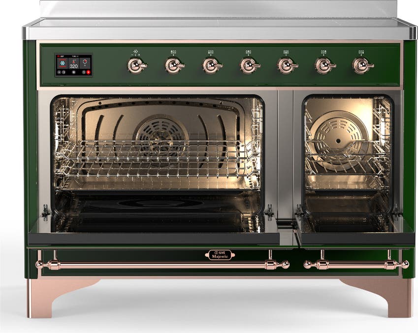 Ilve UMIB48QNR3EGP Emerald Green With Copper Trim