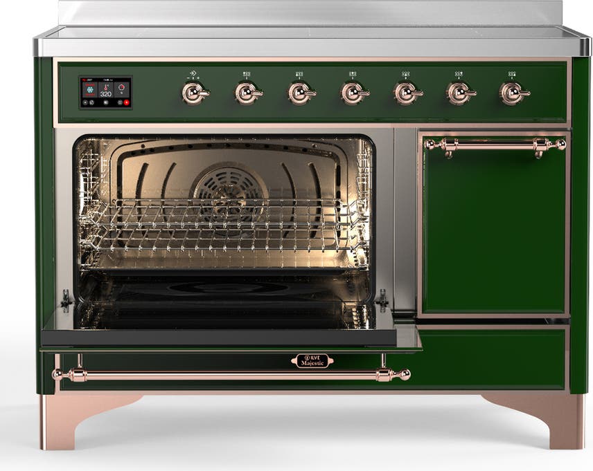 Ilve UMIB48QNR3EGP Emerald Green With Copper Trim