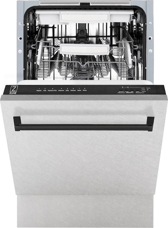 Zline DWVZSN18MB Durasnow Stainless Steel With Matte Black Handle, ...