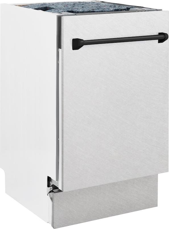 Zline DWVZSN18MB Durasnow Stainless Steel With Matte Black Handle, ...