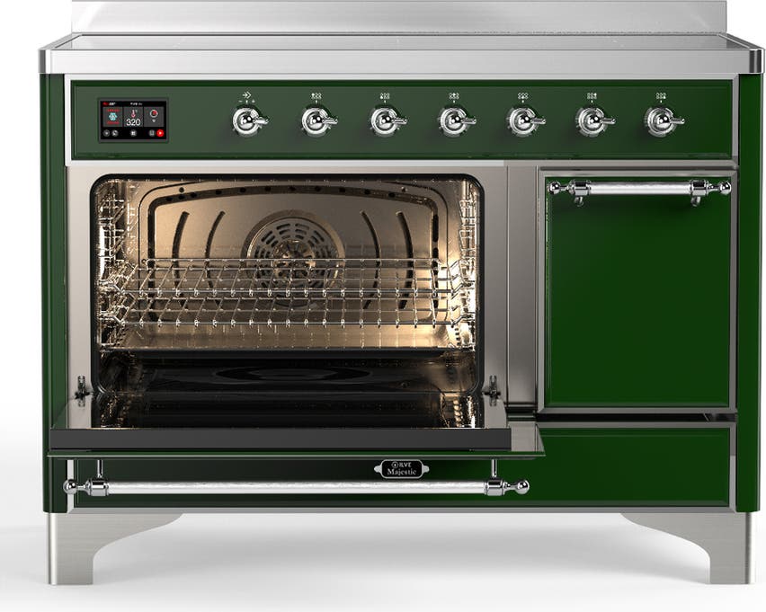 Ilve UMIB48QNR3EGC Emerald Green With Chrome Trim