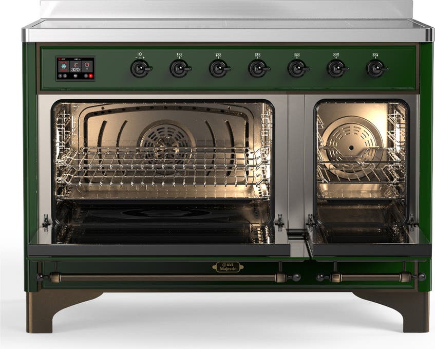 Ilve UMIB48QNR3EGB Emerald Green With Burnished Trim