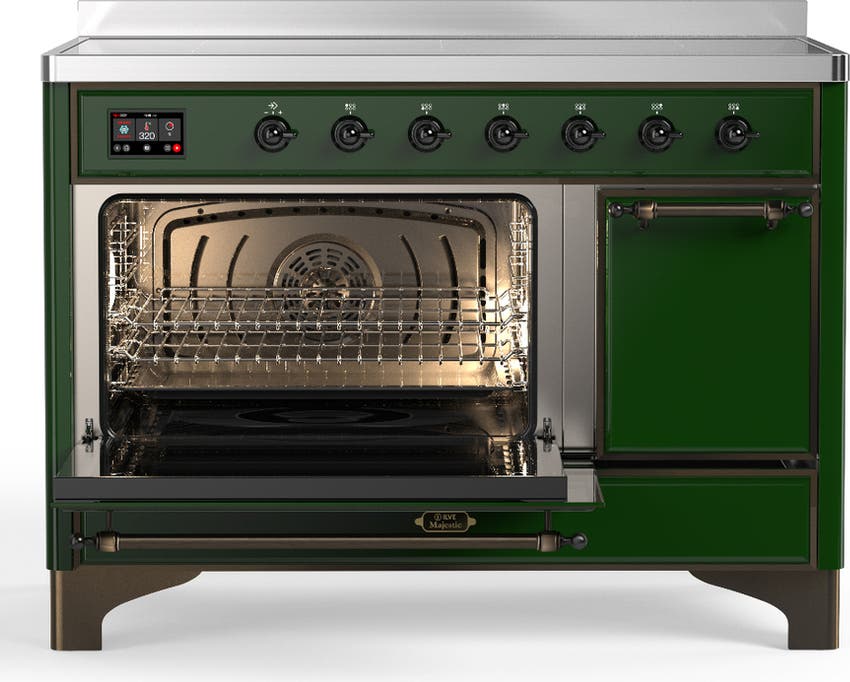 Ilve UMIB48QNR3EGB Emerald Green With Burnished Trim