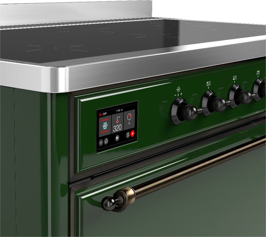Ilve UMIB48QNR3EGB Emerald Green With Burnished Trim