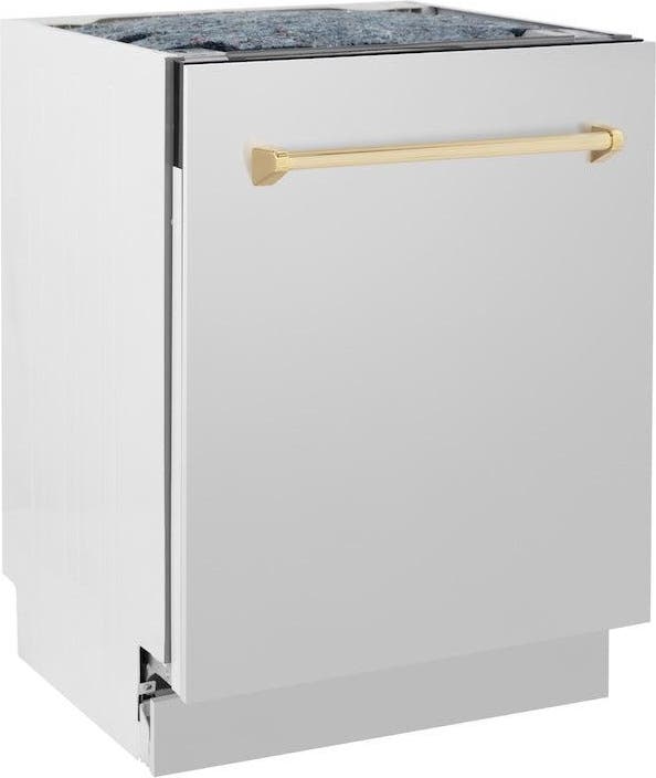 Zline DWVZ30424G Stainless Steel With Gold Handle, 51dba