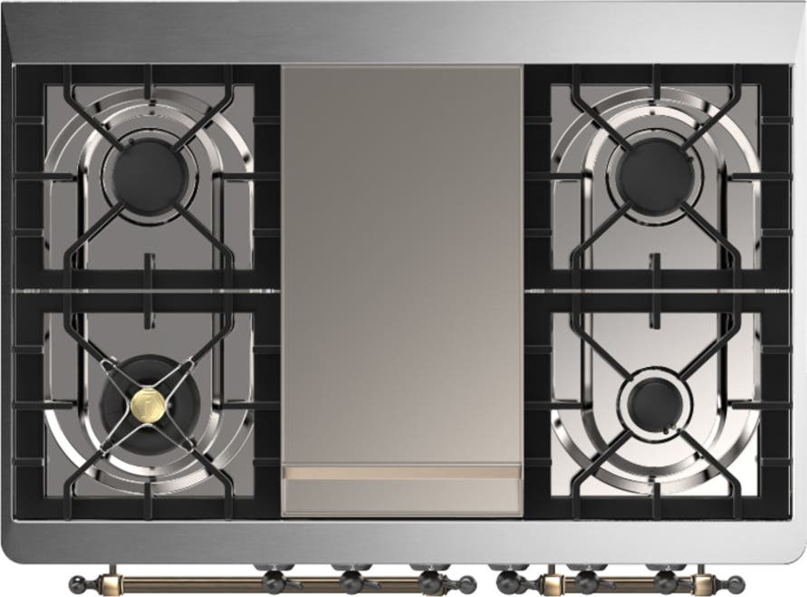 Ilve UMD40FNR3EGBLP Emerald Green With Burnished Trim, Liquid Propane