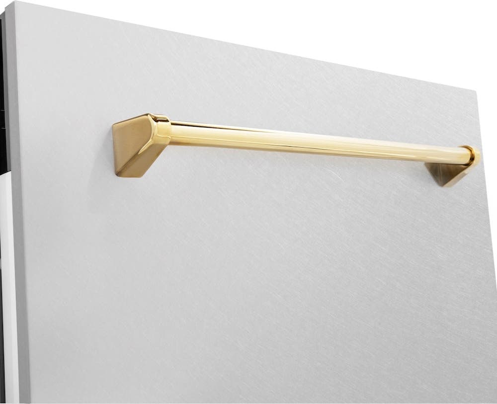 Zline DWVZSN24G Durasnow Stainless Steel With Gold Handle, 51dba