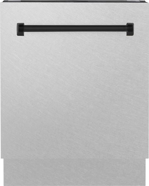 Zline DWVZSN24MB Durasnow Stainless Steel With Matte Black Handle, ...